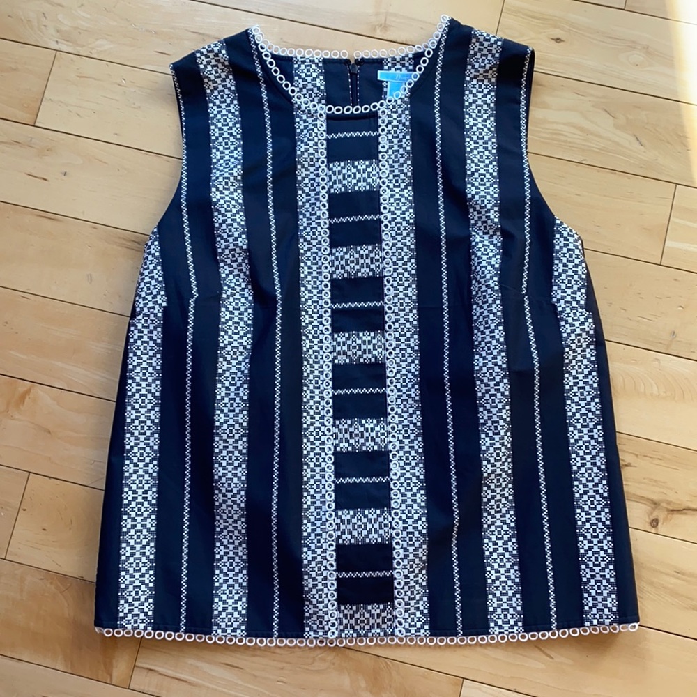 Draper James Lacey Stripe Top - 10